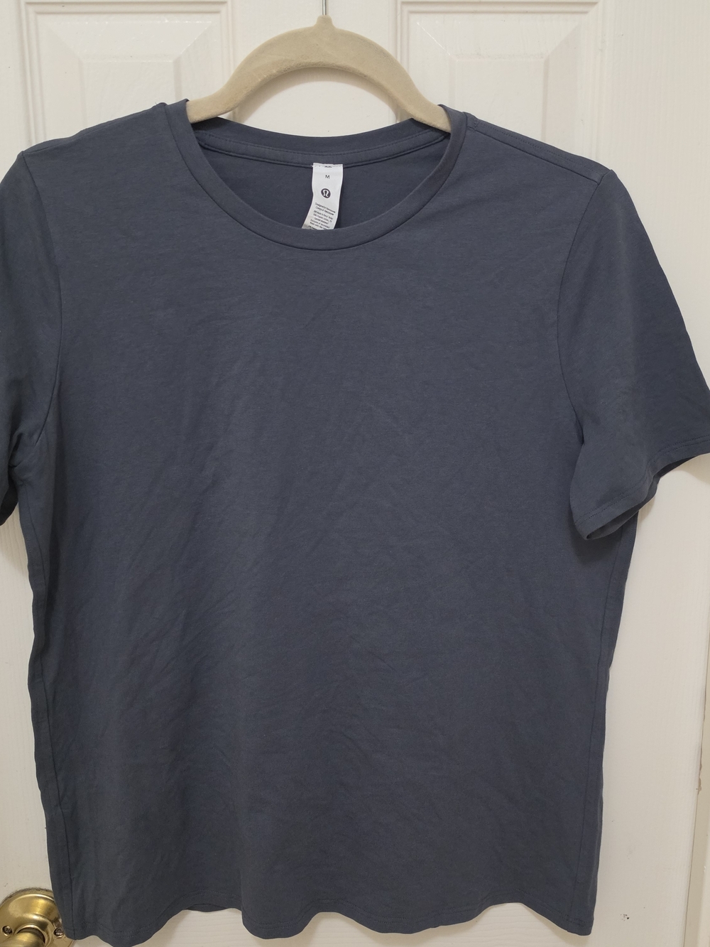 lululemon athletica Love Organic Cotton Crewneck T-Shirt in Slate Blue-Gray